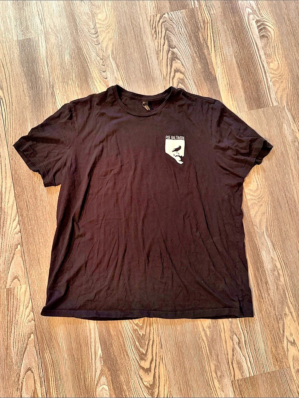 District Edgar Allan Poe House & Museum Baltimore T-Shirt Black & White 2XL